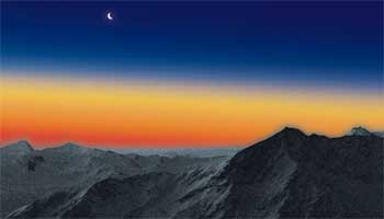Sonnenuntergang im Ötztal